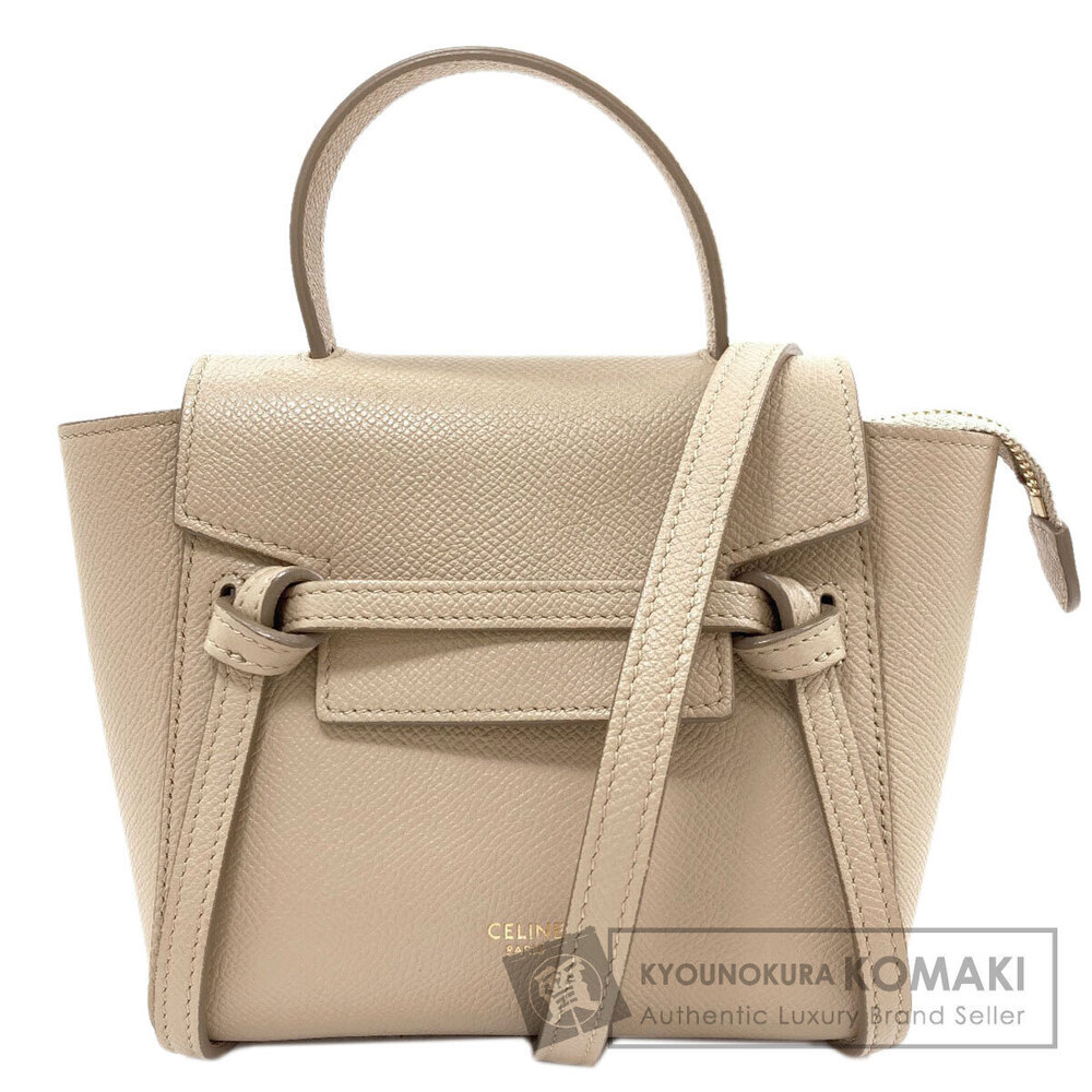 Celine Belt Leather Crossbody Bag Handbag Calfskin